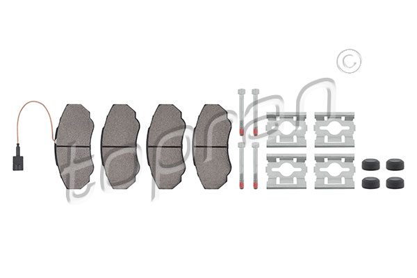 set placute frana,frana disc 723 469 TOPRAN