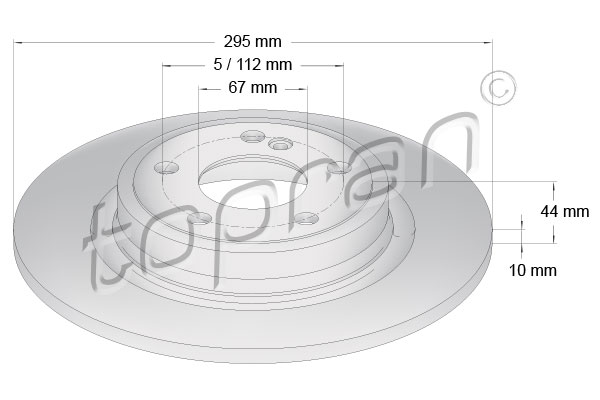 Disc frana 408 557 TOPRAN