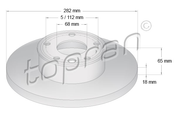 Disc frana 104 088 TOPRAN