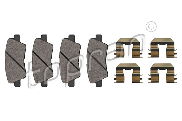 set placute frana,frana disc 821 163 TOPRAN