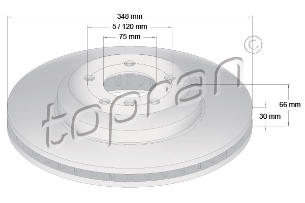 Disc frana 503 161 TOPRAN