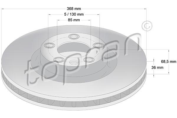 Disc frana 114 026 TOPRAN