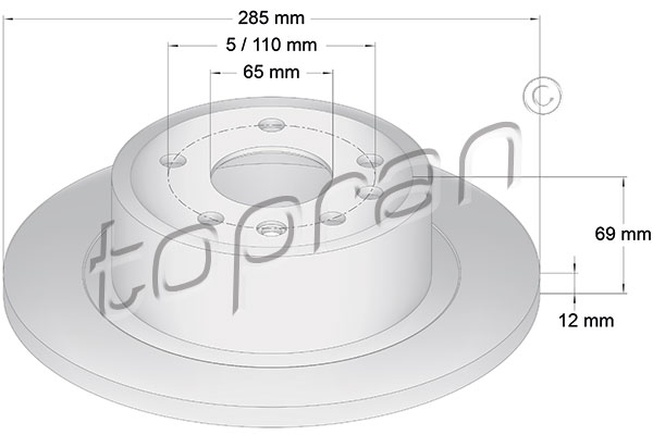 Disc frana 200 949 TOPRAN