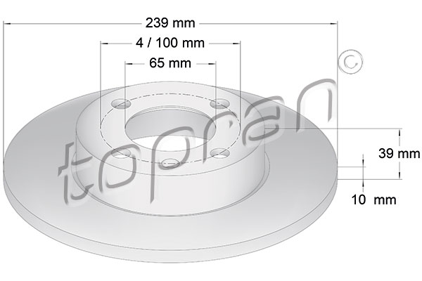 Disc frana 104 164 TOPRAN