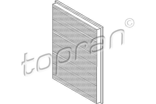 Filtru, aer habitaclu 103 588 TOPRAN
