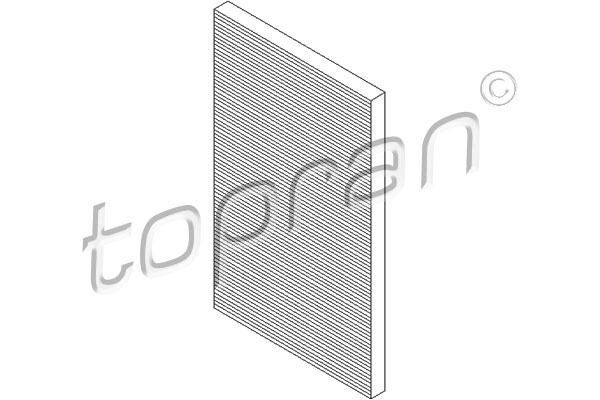 Filtru, aer habitaclu 105 763 TOPRAN