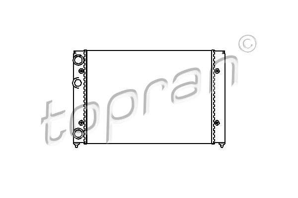 Radiator, racire motor 103 985 TOPRAN
