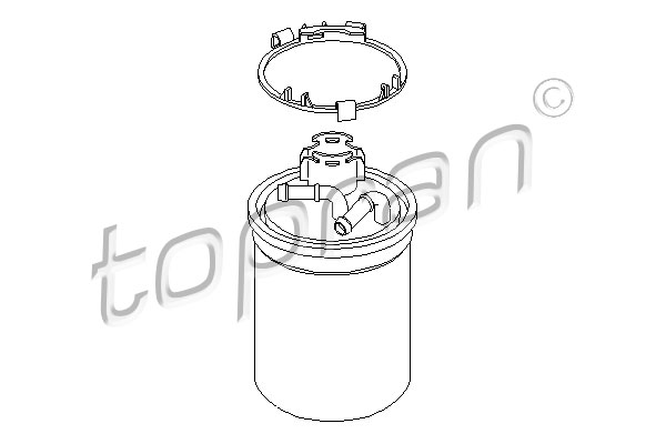 filtru combustibil 111 168 TOPRAN
