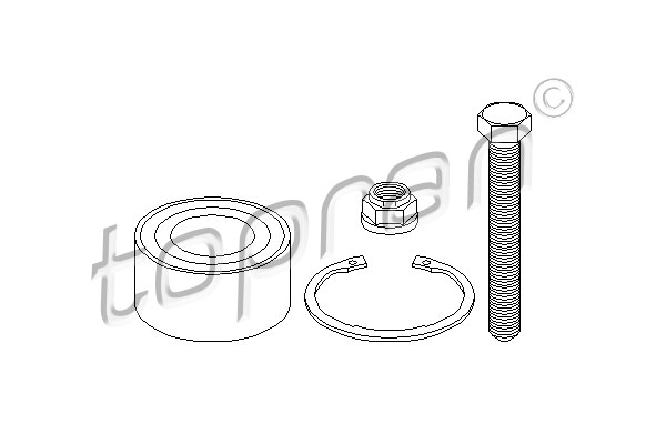Set rulment roata 109 988 TOPRAN