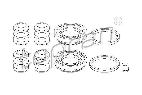 Set reparatie, etrier 107 082 TOPRAN