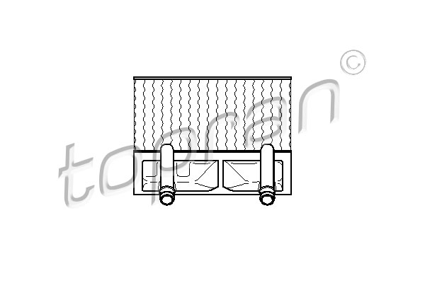 Schimbator caldura, incalzire habitaclu 202 698 TOPRAN