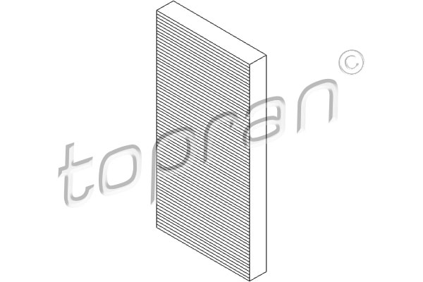 Filtru, aer habitaclu 206 246 TOPRAN