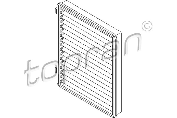 Filtru, aer habitaclu 207 481 TOPRAN