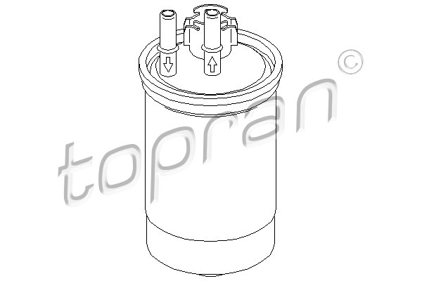 filtru combustibil 301 660 TOPRAN