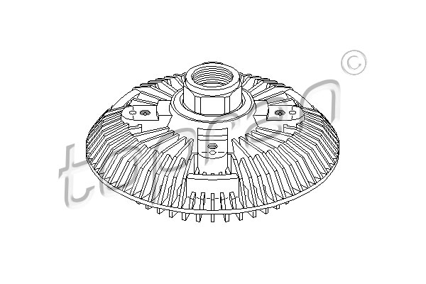 Cupla, ventilator radiator 302 006 TOPRAN