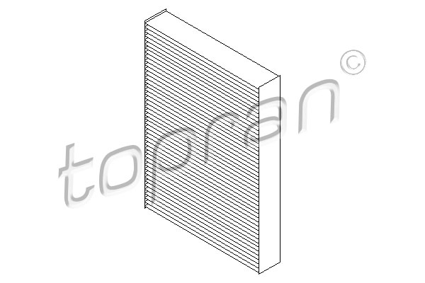 Filtru, aer habitaclu 700 130 TOPRAN