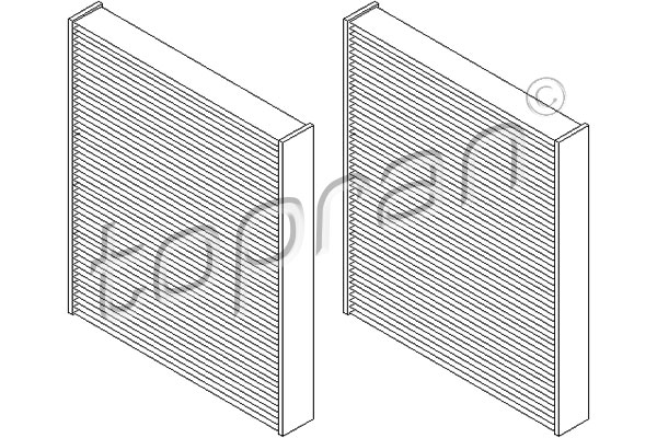 Set filtru, aer habitaclu 501 647 TOPRAN