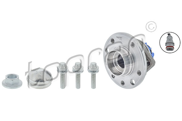 Set rulment roata 207 392 TOPRAN