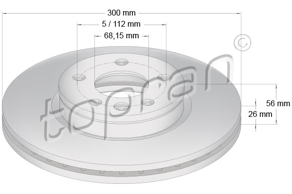 Disc frana 109 523 TOPRAN