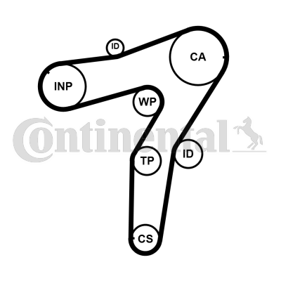 Curea de distributie CT1183 CONTINENTAL CTAM