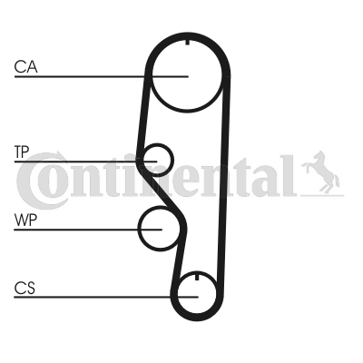 Curea de distributie CT557 CONTINENTAL CTAM