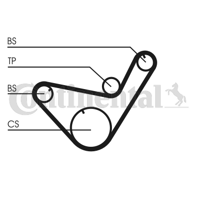 Set curea de distributie CT714K1 CONTINENTAL CTAM