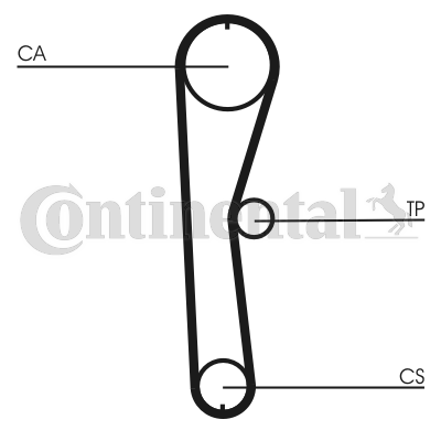 Curea de distributie CT824 CONTINENTAL CTAM