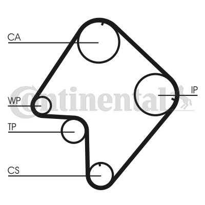 Curea de distributie CT832 CONTINENTAL CTAM