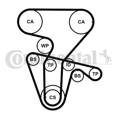 Set pompa apa + curea dintata CT877WP4PRO CONTINENTAL CTAM