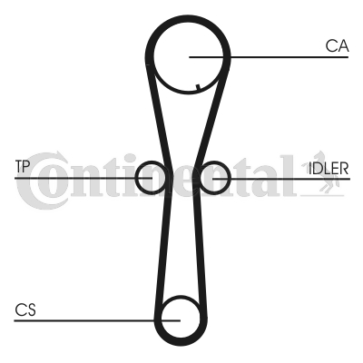 Curea de distributie CT954 CONTINENTAL CTAM