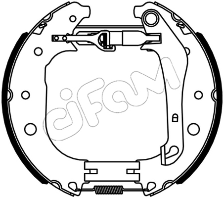 Set saboti frana 151-534 CIFAM
