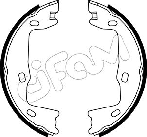 Set saboti frana, frana de mana 153-302 CIFAM