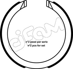 Set saboti frana, frana de mana 153-491 CIFAM