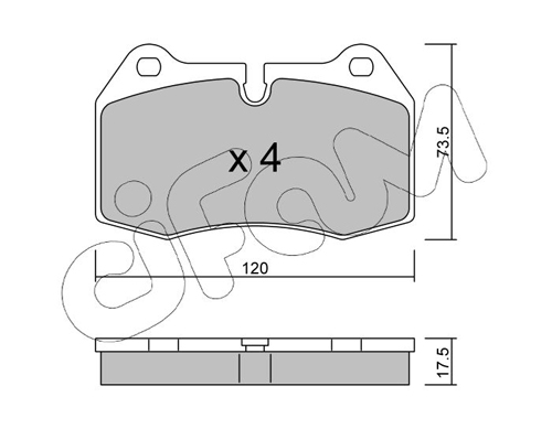 Set placute frana,frana disc 822-645-0 CIFAM