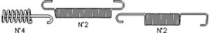 Set accesorii, sabot de frana K353 CIFAM