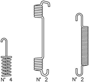 Set accesorii, sabot de frana K354 CIFAM
