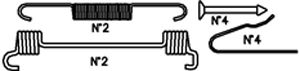 Set accesorii, sabot de frana K356 CIFAM