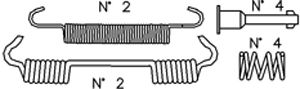 Set accesorii, sabot de frana K374 CIFAM