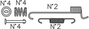Set accesorii, sabot de frana K392 CIFAM