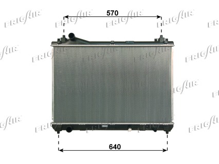 Radiator, racire motor 0114.3044 FRIGAIR