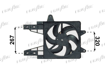 Ventilator, radiator 0504.1197 FRIGAIR