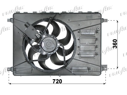 Ventilator, radiator 0505.2027 FRIGAIR