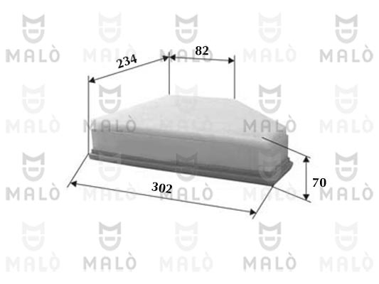 Filtru aer 1500050 AKRON-MALÒ
