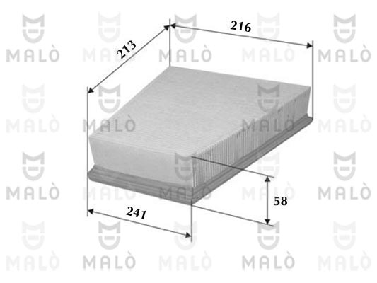 Filtru aer 1500058 AKRON-MALÒ