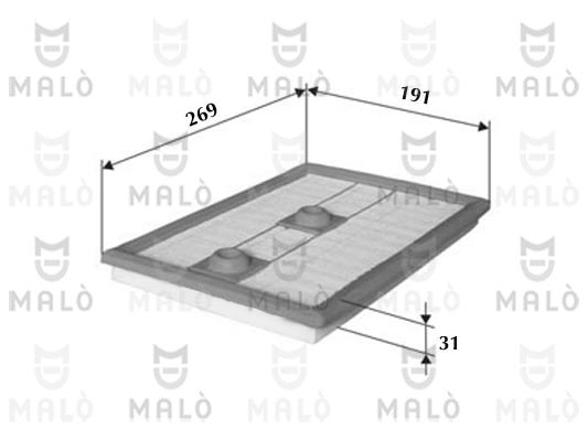Filtru aer 1500162 AKRON-MALÒ