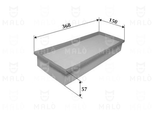 Filtru aer 1500207 AKRON-MALÒ