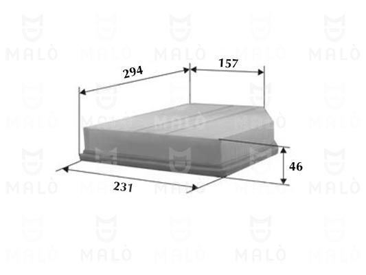 Filtru aer 1500225 AKRON-MALÒ