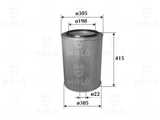 Filtru aer 1500256 AKRON-MALÒ