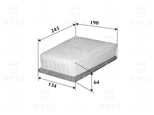 Filtru aer 1500267 AKRON-MALÒ