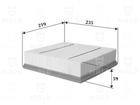 Filtru aer 1500268 AKRON-MALÒ